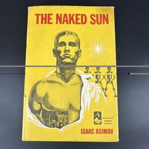 Vintage Doubleday 1957 Isaac Asimov The Naked Sun HC Book Club Edition